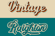 I will do 3d and 70s retro style vintage logo and T-shirt 7 - kwork.com