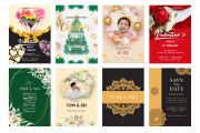 I will do party invitations, Christmas cards, and greeting card design 10 - kwork.com