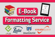 I will do book formatting, ebook formatting, and layout design for kdp 9 - kwork.com