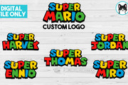 I will put your text or your name on super mario logo hand drawn 10 - kwork.com