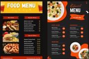 I will make food menu, restaurant menu and menu board design 7 - kwork.com