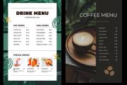 I will make food menu, restaurant menu and menu board design 6 - kwork.com