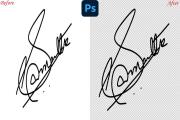 I will do background remove signature and logo transparent png graphic 17 - kwork.com