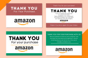 I will design amazon thank you card, product insert card 14 - kwork.com