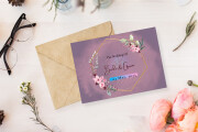 I will design a beautiful wedding card, birthday card, greeting card 9 - kwork.com