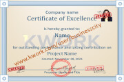 I will design and edit professional certificate, diploma and many more 12 - kwork.com