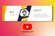 Design a modern engaging channel art banner for youtube 8 - kwork.com