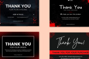 I will design amazon thank you card, product insert card 12 - kwork.com