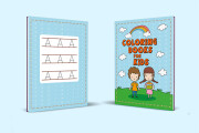 Kids coloring book cover for kdp interior design 12 - kwork.com