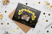 I will design a beautiful wedding card, birthday card, greeting card 10 - kwork.com