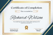 I will create professional and awesome certificate design 8 - kwork.com