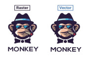 I will do raster to vector, image to vector, vector trace, vector logo 6 - kwork.com