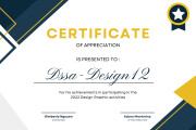 I Will Custom Premium Certificate Design 9 - kwork.com