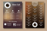 I will design double sided menu for your restaurants With Free qr code 10 - kwork.com
