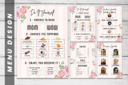 I will design double sided menu for your restaurants With Free qr code 8 - kwork.com