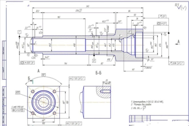 Токарные чертежи