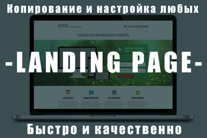 Сделаю копию и настрою Landing page + визуальный редактор текста 15 - kwork.ru