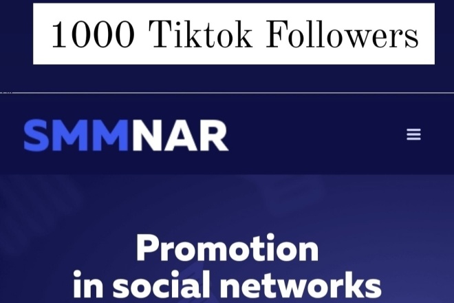 1000 Tiktok real followers for $20, freelancer Nar (NarKn) - Kwork