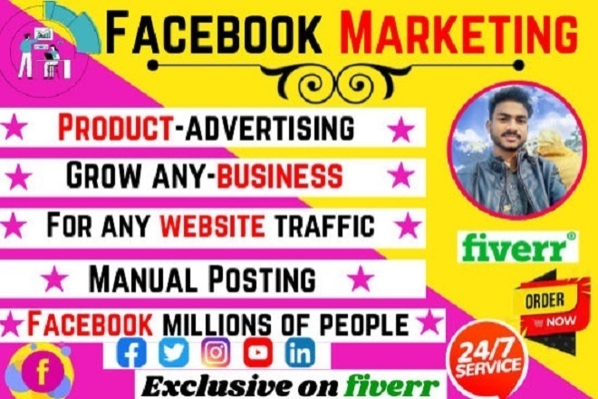 I will do organic facebook marketing and promotion for $20, freelancer abidsha (abidsha023) - Kwork